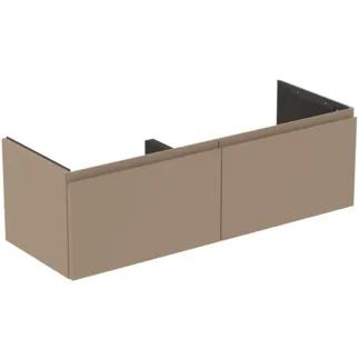 Picture of IDEAL STANDARD Finesse 120cm x 44cm wall mounted vanity unit with 2 drawers, matt griege #E3389UP - Matt Greige