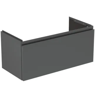 Obrázek IDEAL STANDARD Toaletní skříňka Finesse 800x375 mm, s 1 výsuvnou deskou s měkkým zavíráním #E3377Y2 - antracit matný