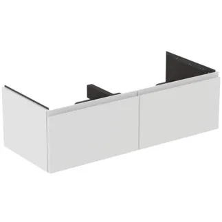 Obrázek IDEAL STANDARD Dvojitá toaletní skříňka Finesse nábytek 1200x505 mm, se 2 výsuvnými přihrádkami Soft-Close #E3398Y1 - Bílá matná