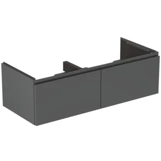 Picture of IDEAL STANDARD Finesse 120cm x 50cm wall mounted vanity unit with 2 drawers, matt anthracite #E3398Y2 - Matt Anthracite