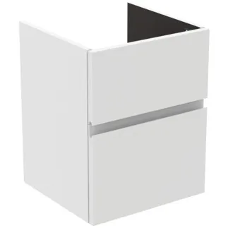 Picture of IDEAL STANDARD Finesse 50cm wall mounted washbasin unit with 2 drawers, matt white #E3405Y1 - Matt White