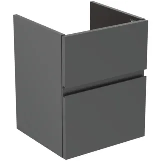 Picture of IDEAL STANDARD Finesse 50cm wall mounted washbasin unit with 2 drawers, matt anthracite #E3405Y2 - Matt Anthracite