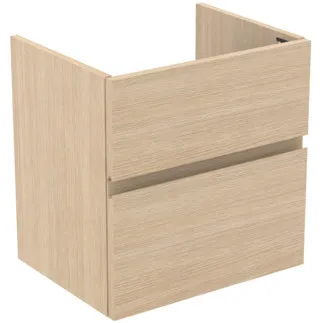 Picture of IDEAL STANDARD Finesse 60cm wall mounted washbasin with 2 drawers, white oak #E3409US - White Oak