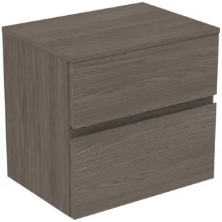 Obrázek IDEAL STANDARD Toaletní skříňka Finesse 602x440 mm, se 2 výsuvy Soft-Close, s umyvadlovou deskou #E3422UR