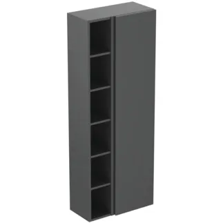Obrázek IDEAL STANDARD Vysoká skříňka Finesse 1600 mm, s 1 dvířky s tichým dovíráním #E3442Y2 - antracit matná