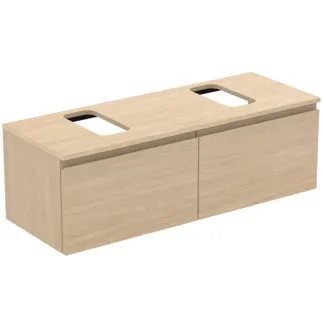 Bild von IDEAL STANDARD Finesse Waschtischunterschrank 1202x440mm, mit 2 Softclose Auszügen, mit Waschtischplatte #E3475US