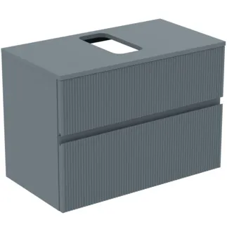 Picture of IDEAL STANDARD Finesse vanity unit 802x440mm, with 2 soft-close pull-outs, with washbasin plate #E3477UQ