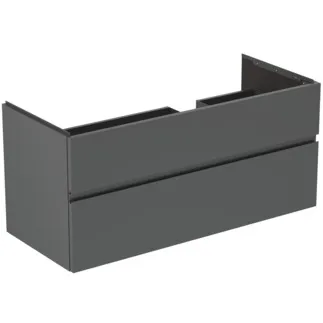 Picture of IDEAL STANDARD Finesse 120cm x 50cm wall mounted vanity unit with 2 drawers, right-hand, matt anthracite #E3448Y2 - Matt Anthracite