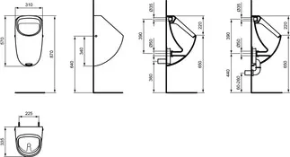 Bild von IDEAL STANDARD Connect Elektronik-Urinal #E345201 - Weiß (Alpin)