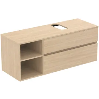 Picture of IDEAL STANDARD Finesse vanity unit 1402x505mm, with 2 soft-close pull-outs, with washbasin plate #E3505US