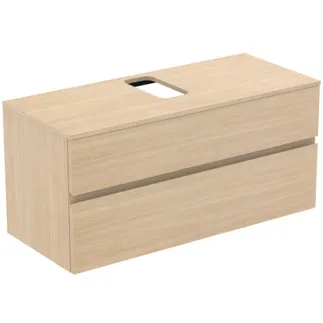 Picture of IDEAL STANDARD Finesse vanity unit 1202x505mm, with 2 soft-close pull-outs, with washbasin plate #E3504US