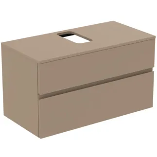 Picture of IDEAL STANDARD Finesse vanity unit 1002x505mm, with 2 soft-close pull-outs, with washbasin plate #E3499UP