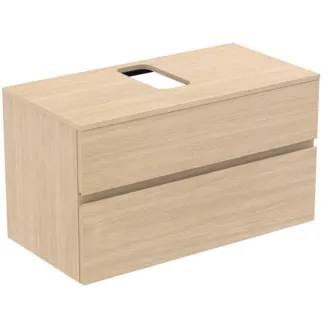 Picture of IDEAL STANDARD Finesse vanity unit 1002x505mm, with 2 soft-close pull-outs, with washbasin plate #E3499US