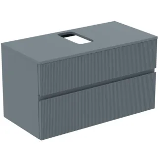 Picture of IDEAL STANDARD Finesse vanity unit 1002x505mm, with 2 soft-close pull-outs, with washbasin plate #E3499UQ