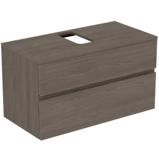 Picture of IDEAL STANDARD Finesse vanity unit 1002x505mm, with 2 soft-close pull-outs, with washbasin plate #E3499UR