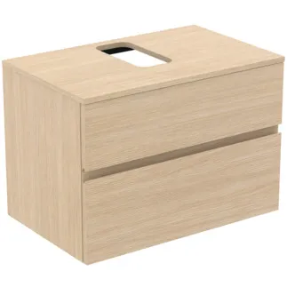 Picture of IDEAL STANDARD Finesse vanity unit 802x505mm, with 2 soft-close pull-outs, with washbasin plate #E3498US