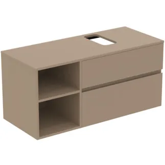 Picture of IDEAL STANDARD Finesse vanity unit 1202x505mm, with 2 soft-close pull-outs, with washbasin plate #E3508UP