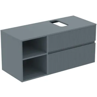Picture of IDEAL STANDARD Finesse vanity unit 1202x505mm, with 2 soft-close pull-outs, with washbasin plate #E3508UQ