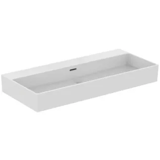 Bild von IDEAL STANDARD Extra Waschtisch 1015x450mm, ohne Hahnloch, mit Überlaufloch (geschlitzt) #R055201 - Weiß (Alpin)
