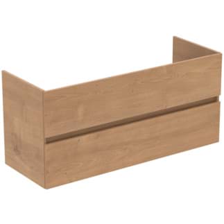 Bild von IDEAL STANDARD Eurovit+ Möbeldoppel-Waschtischunterschrank 1200x440mm, mit 2 Softclose Auszügen #R0266Y8 - Hamilton eiche