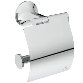 Picture of IDEAL STANDARD La Dolce Vita wall mounted toilet roll holder with cover, chrome #T5509AA - Chrome