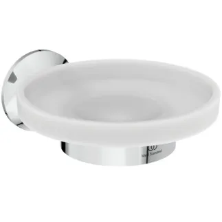 Picture of IDEAL STANDARD La Dolce Vita wall mounted frosted glass soap dish and holder, chrome #T5507AA - Chrome