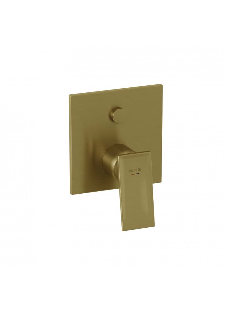 Obrázek KLUDI KLUDI-DECUS podomítková vanová a sprchová jednopáková baterie #54759N075 - Brushed Gold