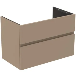 Picture of IDEAL STANDARD Finesse 80cm x 44cm wall mounted vanity unit with 2 drawers, matt griege #E3387UP - Matt Greige