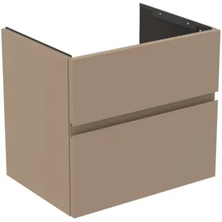 Picture of IDEAL STANDARD Finesse 60cm x 44cm wall mounted vanity unit with 2 drawers, matt griege #E3386UP - Matt Greige