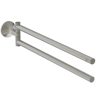 Picture of IDEAL STANDARD La Dolce Vita wall mounted double towel bar, silver storm #T5505GN - Ultra Steel