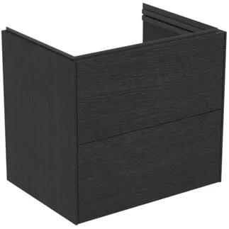 Picture of IDEAL STANDARD Conca 60cm x 44cm wall mounted vanity unit with 2 drawers, smoked oak #T5574Y4 - Smoked Oak