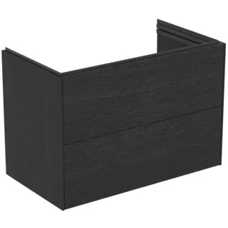 Picture of IDEAL STANDARD Conca 80cm x 44cm wall mounted vanity unit with 2 drawers, smoked oak #T5575Y4 - Smoked Oak