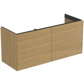 Obrázek IDEAL STANDARD Toaletní skříňka Conca 1200x440 mm, se 4 výsuvnými zásuvkami s tichým zavíráním #T5579Y6 - světlý dub