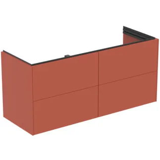 Obrázek IDEAL STANDARD Toaletní skříňka Conca 1200x440 mm, se 4 výsuvnými přihrádkami s tichým zavíráním #T5579Y3 - Sunset matt
