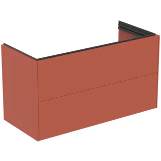 Obrázek IDEAL STANDARD Toaletní skříňka Conca 1000x440 mm, se 2 výsuvnými zásuvkami s tichým zavíráním #T5577Y3 - Sunset matt