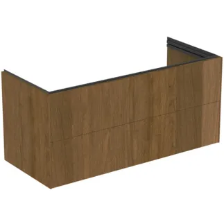 Obrázek IDEAL STANDARD Toaletní skříňka Conca 1200x505 mm, se 2 výsuvnými zásuvkami s tichým zavíráním #T5582Y5 - tmavý ořech