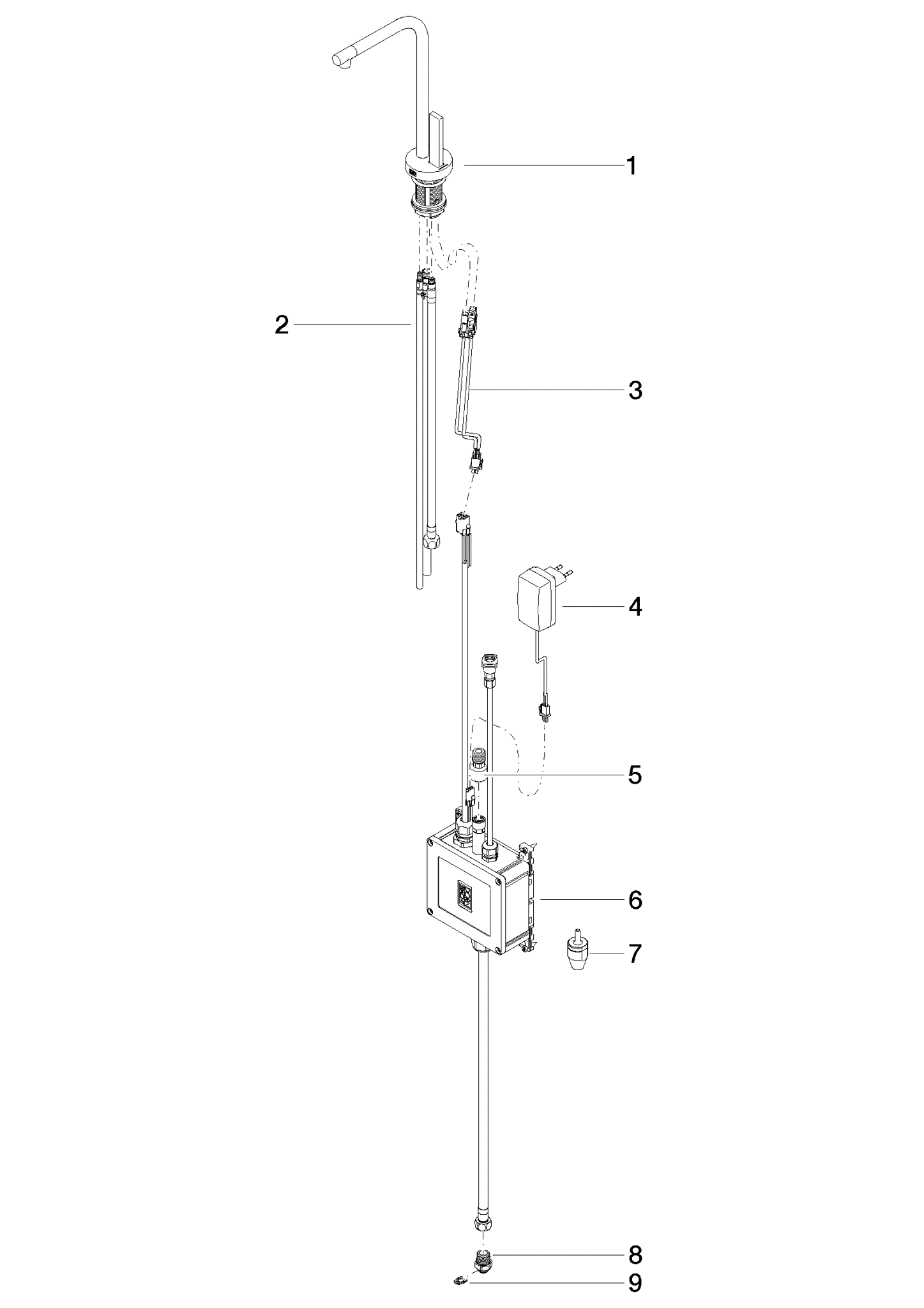 Bild von DORNBRACHT ELIO HOT & COLD WATER DISPENSER - Platin gebürstet #17861790-06
