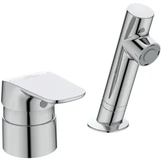 Picture of IDEAL STANDARD Cerasprint 2-hole barber tap without pop-up waste #A5727AA - chrome