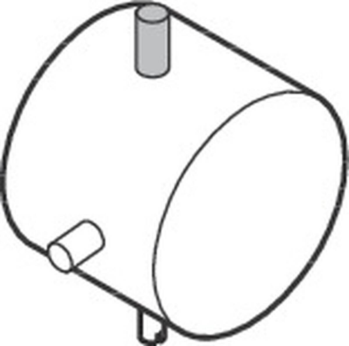 Picture of HANSGROHE Thermostat handle #10391820 - Brushed nickel