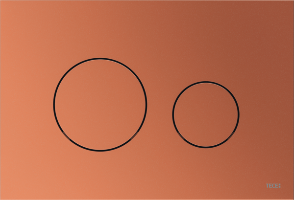 Bild von TECE TECEloop WC-Betätigungsplatte Kunststoff für Zweimengentechnik, Rotbronze metallic #9240937