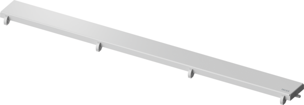 Picture of TECE TECEdrainline design grate "steel" stainless steel colour coated for shower channel, matt white, 1000 mm #601086