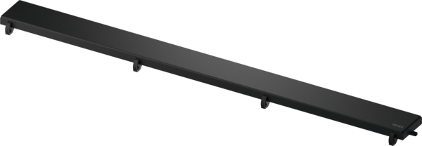 Picture of TECE TECEdrainline design grate "steel" stainless steel colour coated for shower channel, matt black, 1000 mm #601085