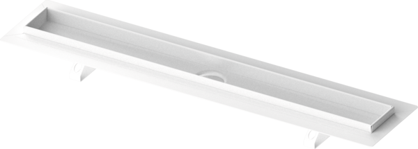 Picture of TECE TECEdrainline shower channel, colour coated, with Seal System sealing tape, matt white, 1000 mm #601006