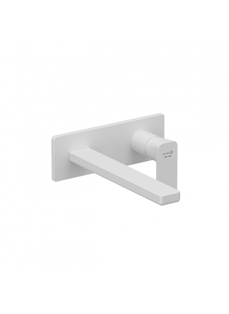 Picture of KLUDI KLUDI-RENON concealed two hole wall mounted basin mixer #422455375 - matt white