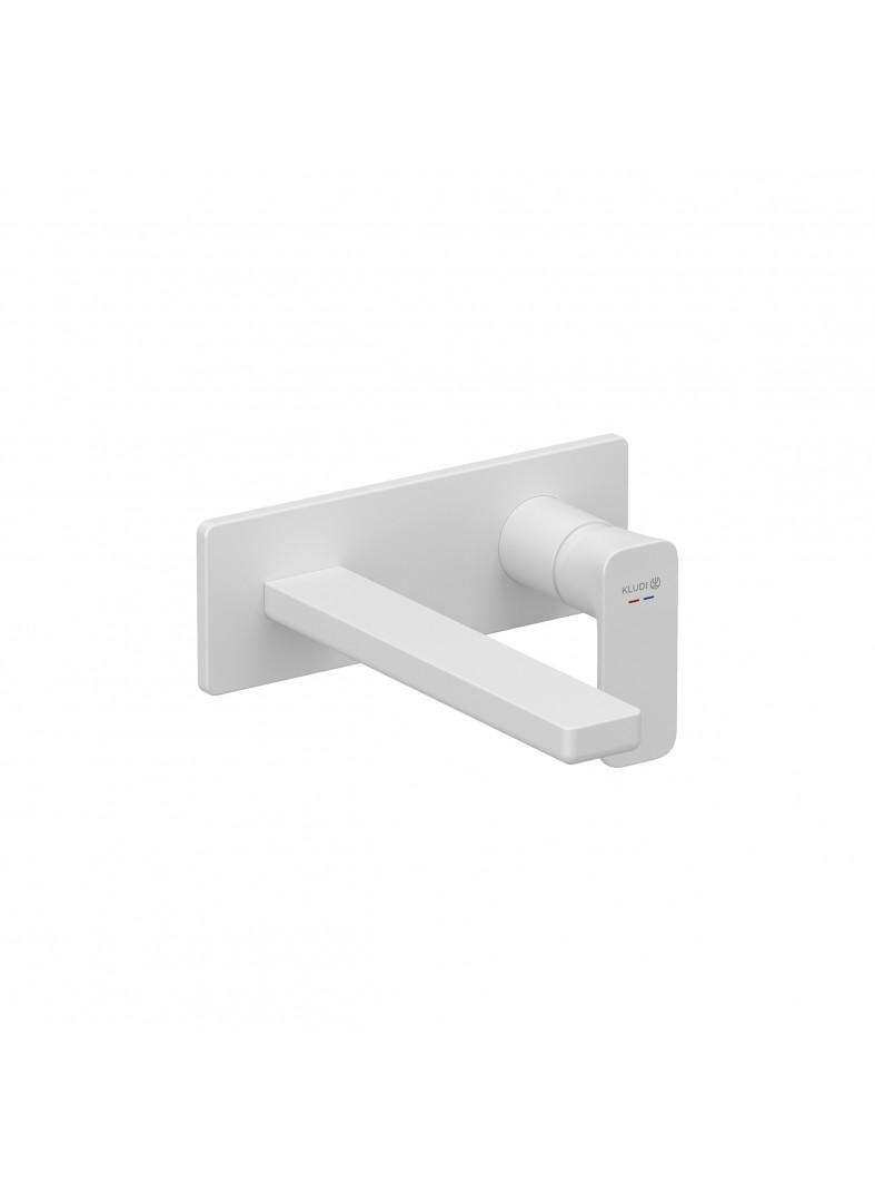 Picture of KLUDI KLUDI-RENON concealed two hole wall mounted basin mixer #422445375 - matt white