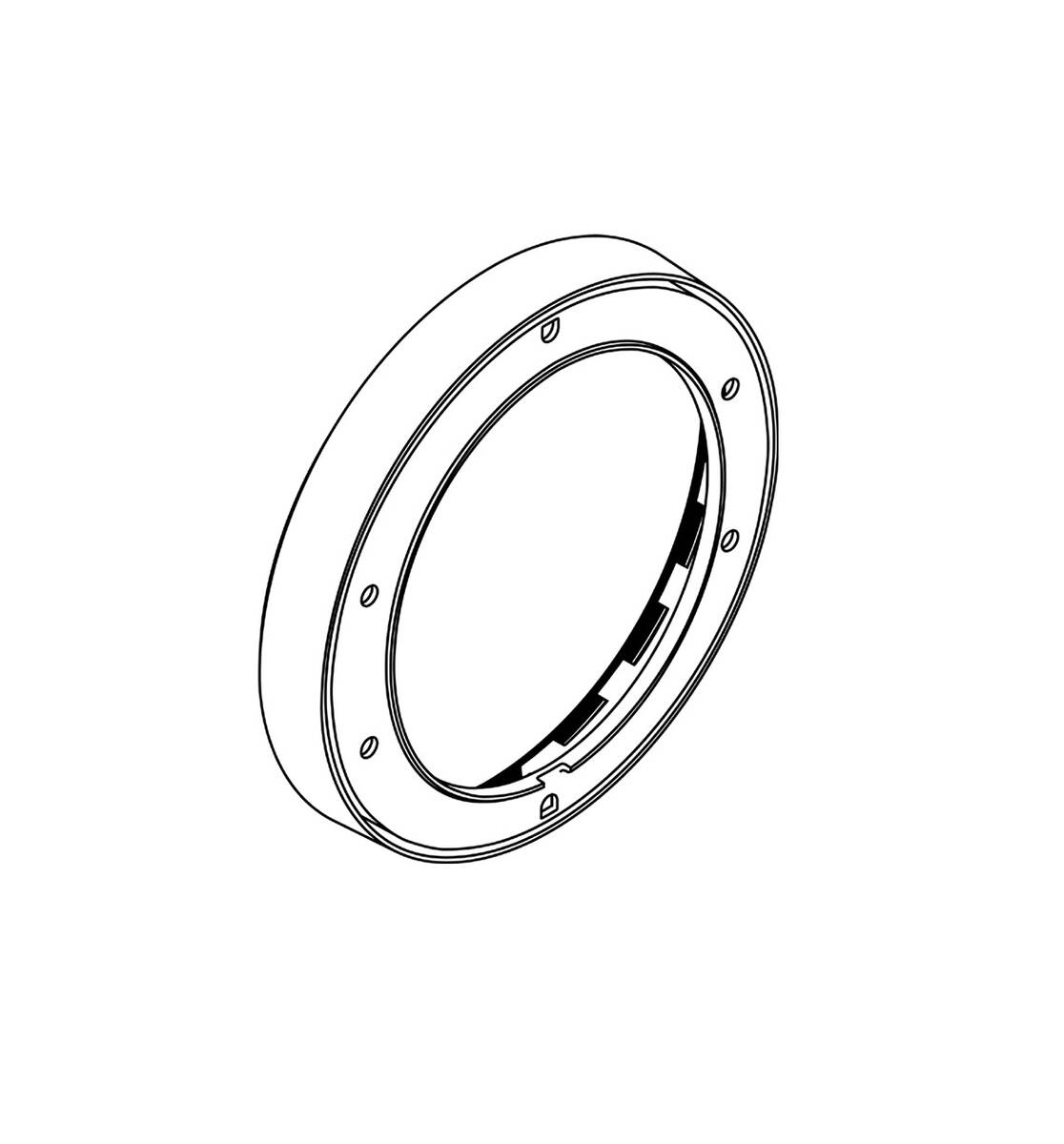 Bild von HANSGROHE Verlängerung 22 mm (Ø 170 mm) #13596340 - Brushed Black Chrome