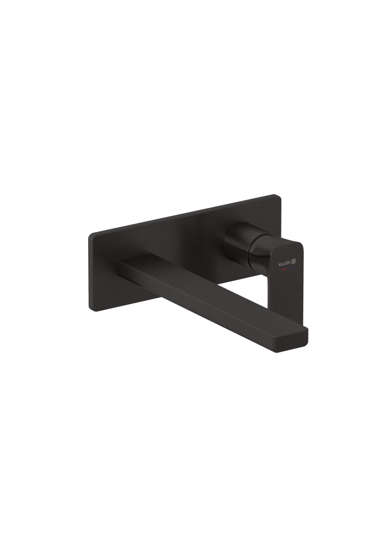 Picture of KLUDI KLUDI-RENON concealed two hole wall mounted basin mixer #42245N275 - Brushed Gunmetal