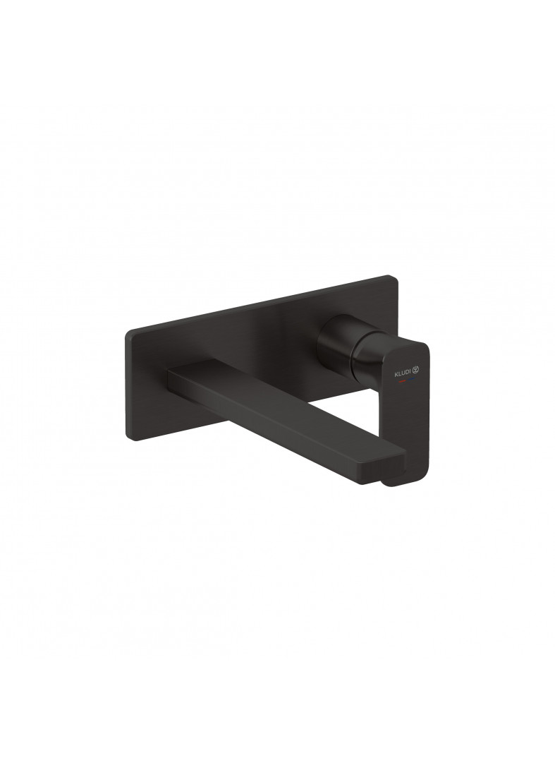 Picture of KLUDI KLUDI-RENON concealed two hole wall mounted basin mixer #42244N275 - Brushed Gunmetal