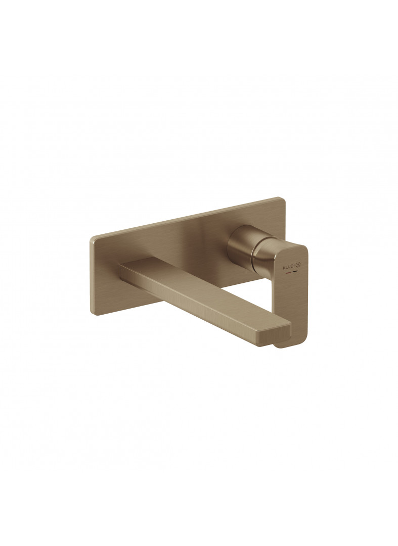 Picture of KLUDI KLUDI-RENON concealed two hole wall mounted basin mixer #42244N175 - Brushed Bronze