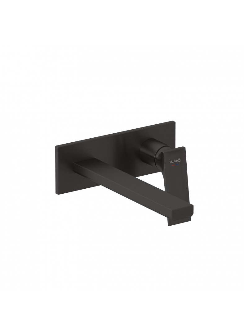 Picture of KLUDI KLUDI-DECUS concealed two hole wall mounted basin mixer #54245N275 - Brushed Gunmetal